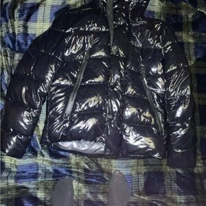 Kids Black Puffer Jacket